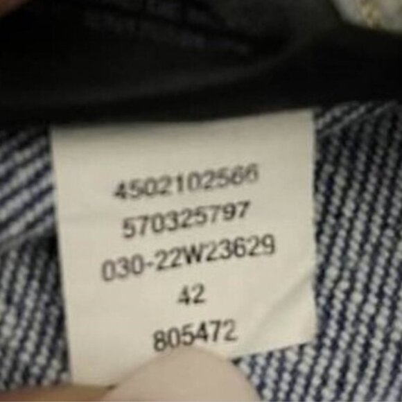 WHBM Mid-Rise Soft Slim Crop Jeans Size 8 Bronze Gold Metallic Cuff Denim - Picture 10 of 12